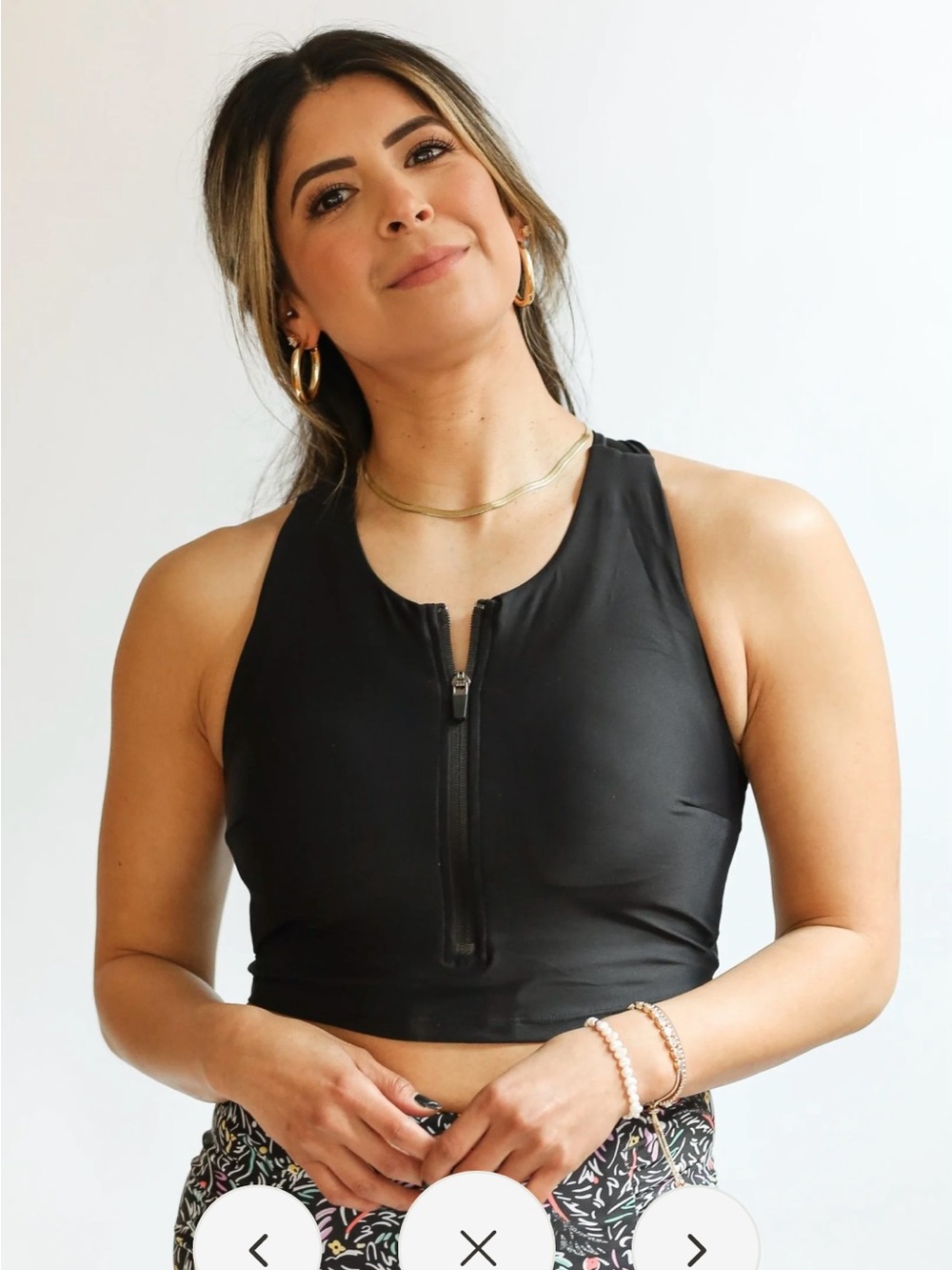 Zip Front Nursing Swim Top